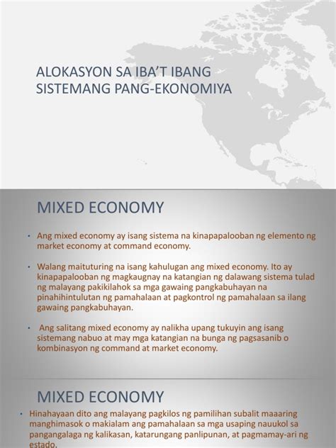 Mixed economy kahulugan